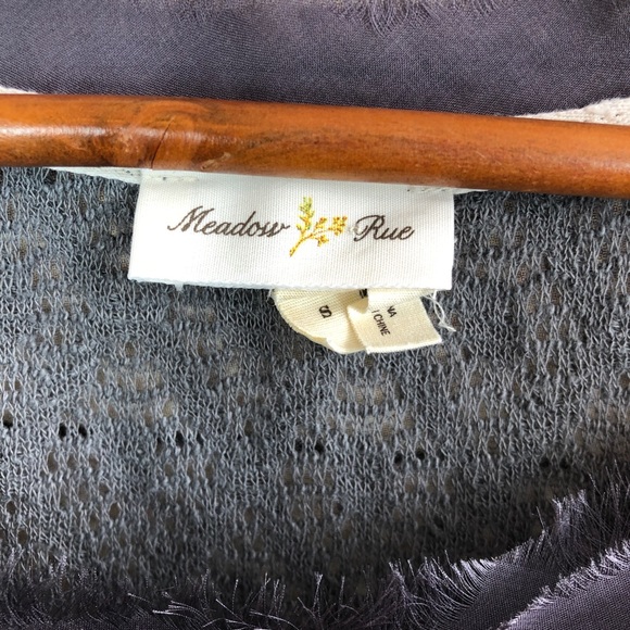 Meadow Rue | Lacy Overlay Lace Detail Sweater S - Picture 5 of 7